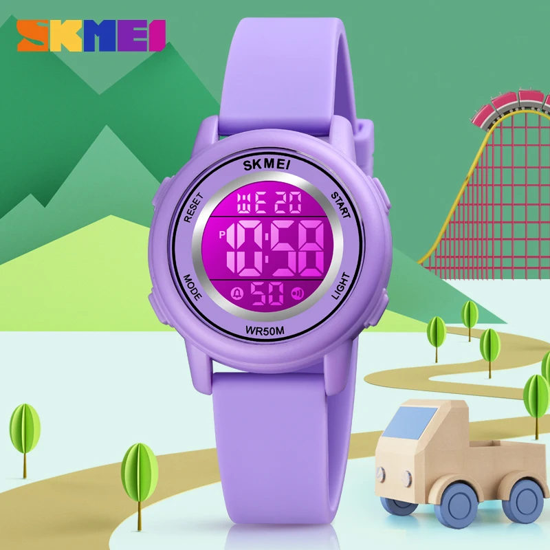 SKMEI orologio per bambini orologio digitale di lusso con datario orologio moda ragazzi e ragazze orologio da polso ora di cartone orologi per bambini per regalo