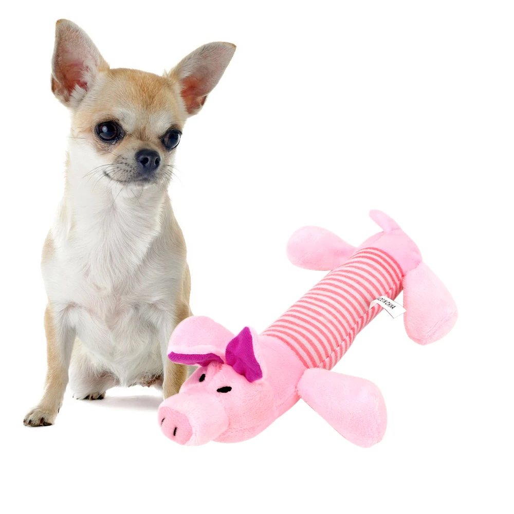 Dog Cat Fleece Toys Elephant Duck Pig Fit for All Pets Popular Squeak Chew Sound Dolls Pet Funny Plush Toys Durability