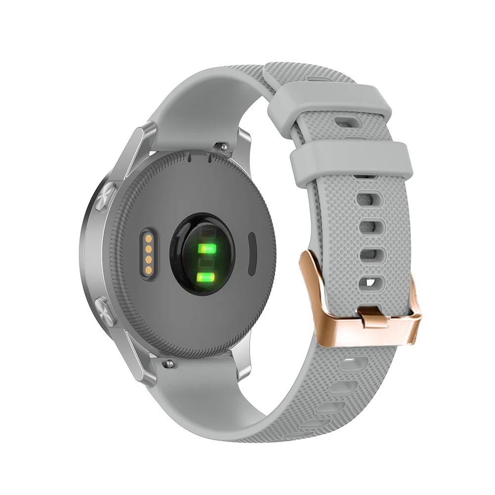Rose Gold Buckle Silicone Watchband for Garmin