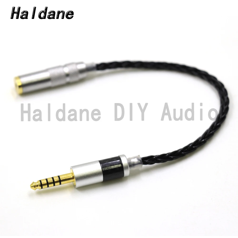 

Haldane HIFI 7N Silver Plated 4.4mm Balanced Male to 2.5mm TRRS Balanced Female Audio Adapter Cable 4.4 to 2.5 Connector Cable