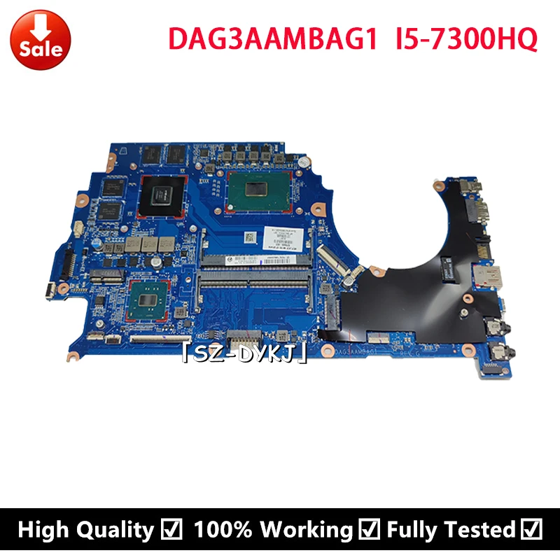 

For HP OMEN 15-CE Laptop Motherboard I5-7300HQ GTX1050 4GB DAG3AAMBAG1 DAG3AAMBAF0 929485-001 929485-601 929485-501 Mainboard