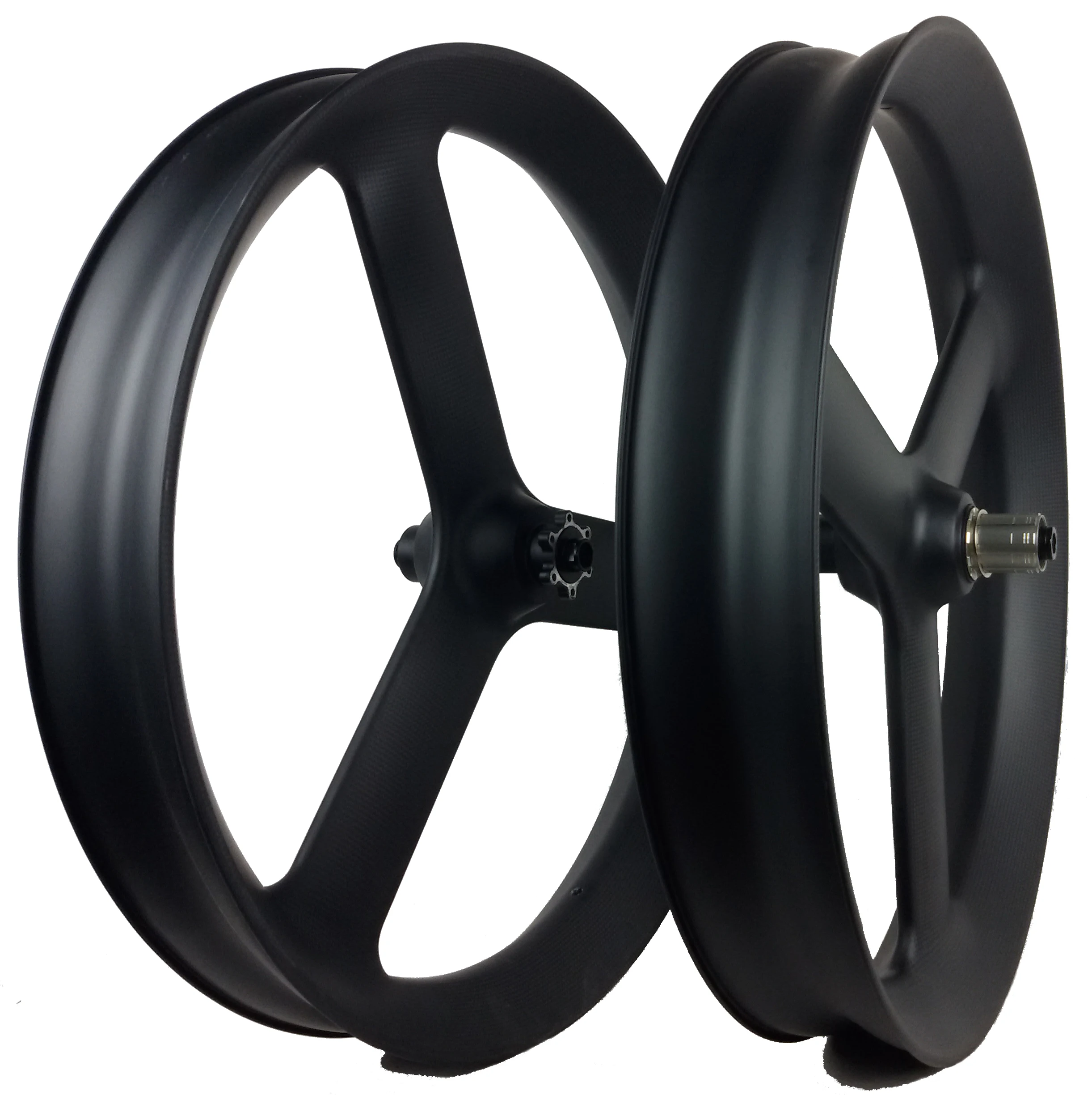 

Fat Bike Tri Spoke Wheelset 26er Snow 3 Ride Wheel Carbon 90x40mm Tubeless Thru Axle Hub Front 135/150mm Rear 170/177/190/197mm