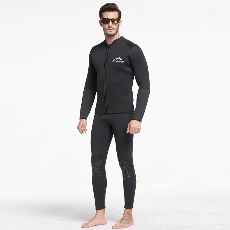 2020 1.5MM  Professional  Swim Wetsuits Men's Diving Suit Split Scuba Snorkel Swimsuit Spearfishing Surfing Jumpsuit Equipment