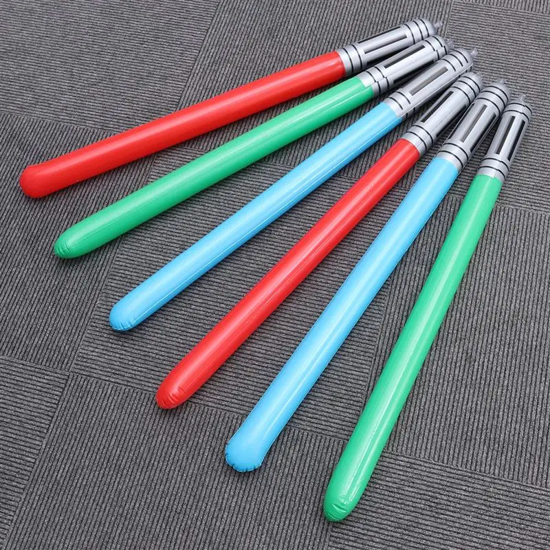 Inflável luz sabre espadas brinquedos, espada partido perfeito, grande presente, cor aleatória, 10pcs