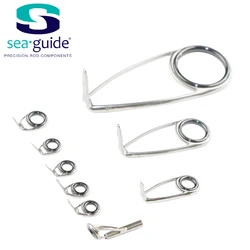 SeaGuide 6.1g LS Ring Stainless Steel 9pcs Set Guide Spinning Guide Rod Building component Repair fishing pole DIY Accessory