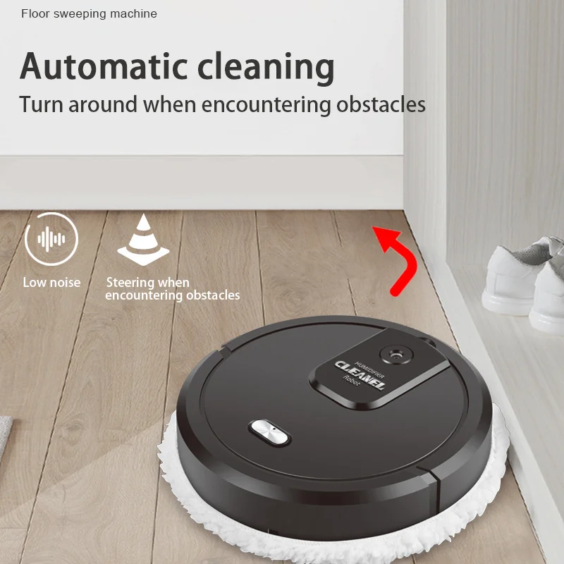 1500 mAh  Home Wet Dry Sweeping Robot  Mopping Machine  Mop Sweeper Electric Sweeper Cordless Spin and Go Mop