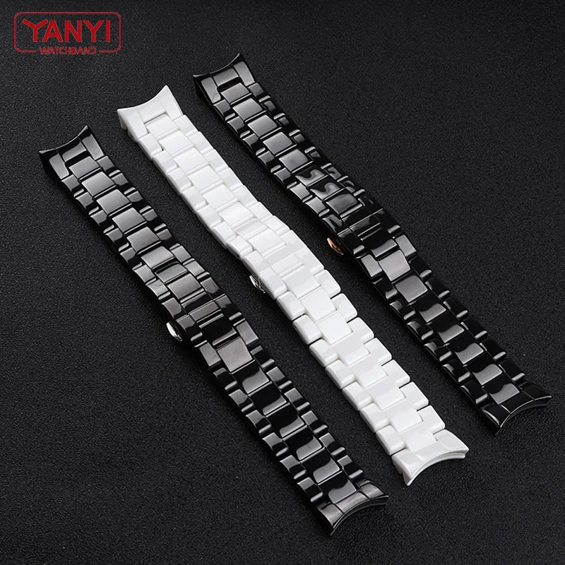 Ceramic watchband 20mm 22mm watch strap for AR1451 AR1452 AR1400 AR1410 AR1421 AR1440 AR1429 watches bracelet wristwatches band