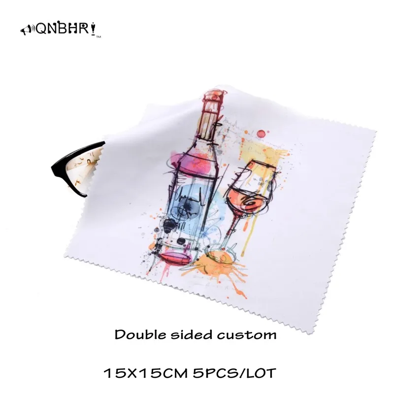 15*15Cm Custom Glazen Doek Telefoon Doekjes Anime Schoonmaakdoekje Persoonlijkheid Afdrukken Microfiber Dubbele Geconfronteerd Fluwelen bril