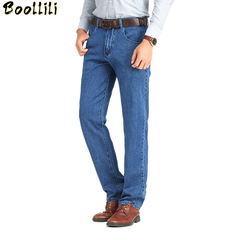 

Skinny Jeans New Men Business Cotton Spring Autumn Classic Brand Straight Slim Fit Denim Pants For Male Casual Overalls Mens