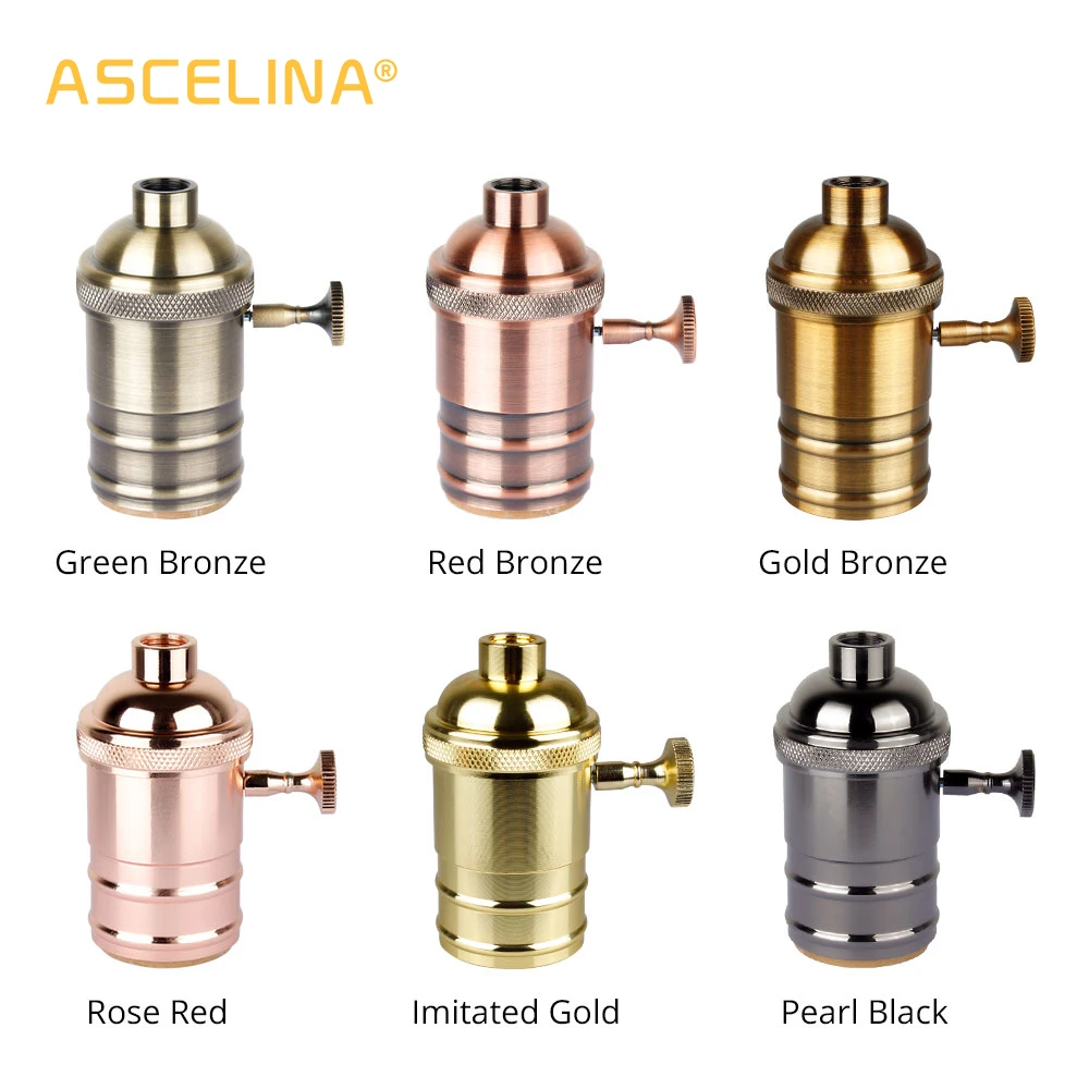 ASCELINA Vintage Lamp Base fitting E27 socket base DIY led lamp holder lighting accessories for chandeliers light bulb Socket