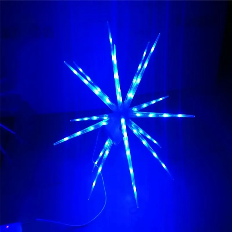 LED Fireworks Light  Christmas Tree  Hanging Starburst Lamp Colorful Change  20pcs Branches Christmas Home  Festival Decor