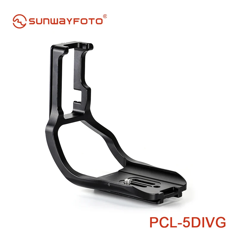 

SUNWAYFOTO PCL-5DIVG Tripod Head Quick Release L Plate for 5D Mark IV with Battery Grip L-bracket QR Plate Camera Accessories