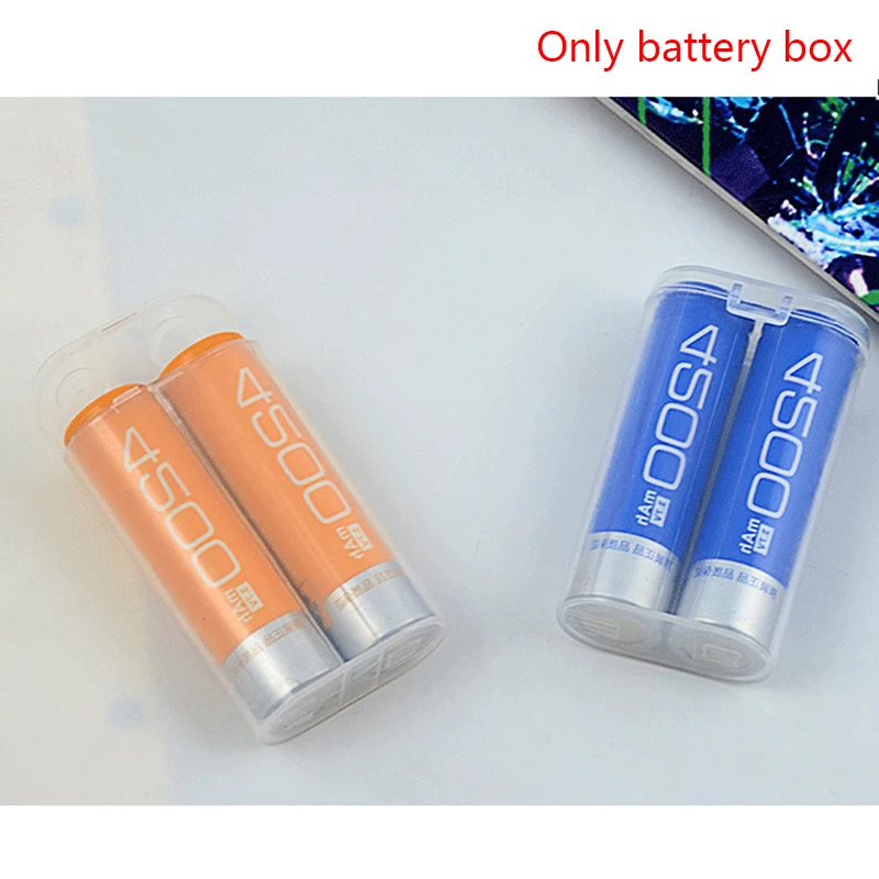 Portable Carrying Box 18650 Battery Case Storage Acrylic Box Clear Transparent Plastic Safety Box For 2pcs 18650 Battery