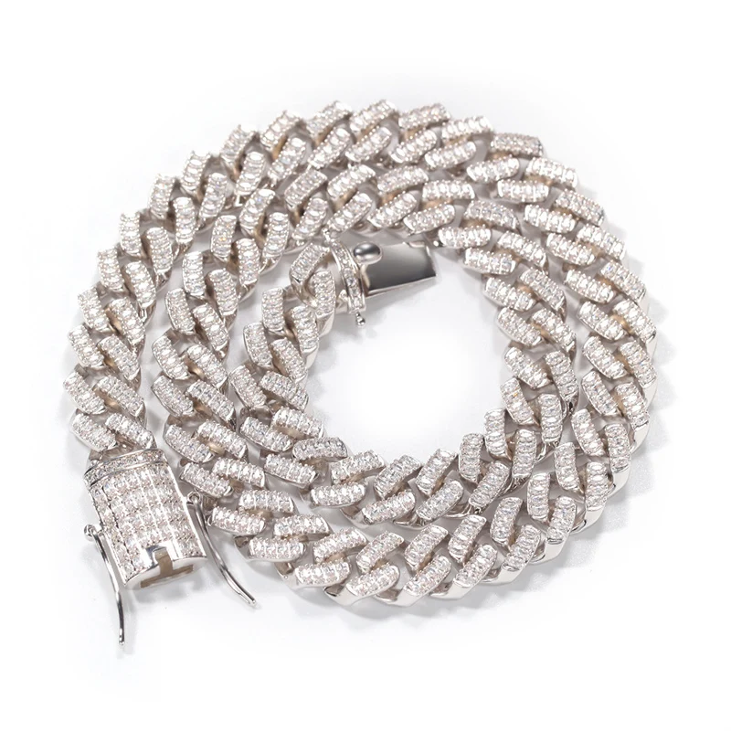 

Цепочка-чокер в стиле хип-хоп с кубинским плетением 12 мм, инкрустированная стразами CZ класса AAA+, для мужчин, в стиле рэперских украшений, подарок