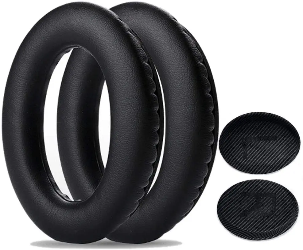Replacement Ear Pads for Bose QC15 / QC25 / QC35 & 35 ii / QC2 / AE2 / AE2i / AE2W - Headphones Ear Cushion Kit (Black)