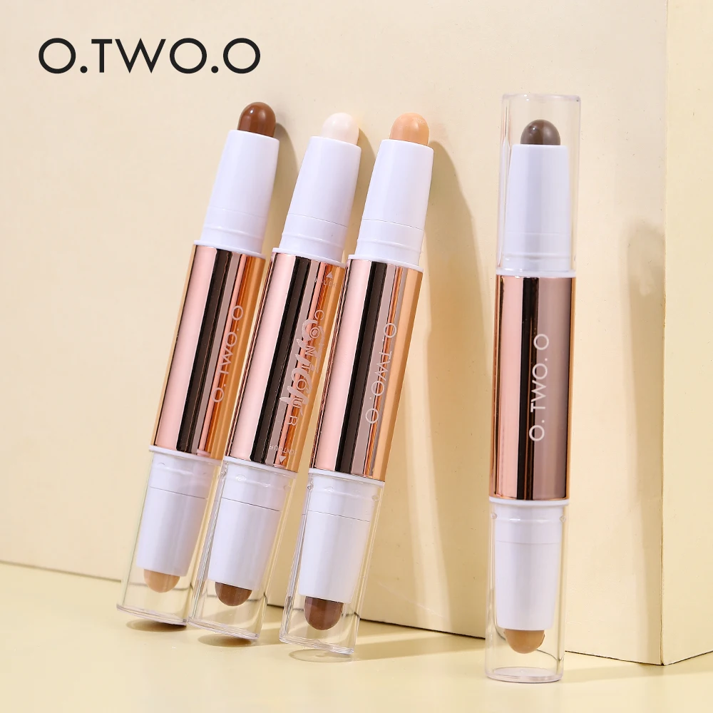 O.TW O.O Viền Dính 2 Đầu Đường Viền Bút Chống Nước Mờ Highlighters Shadow Contouring Bút Chì Mỹ Phẩm Dành Cho Da Mặt