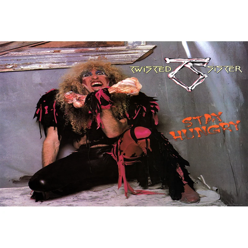 D0711 TWISTED SISTER Stay Hungry Album Cover Silk Fabric Poster Art Decor Indoor Painting Gift