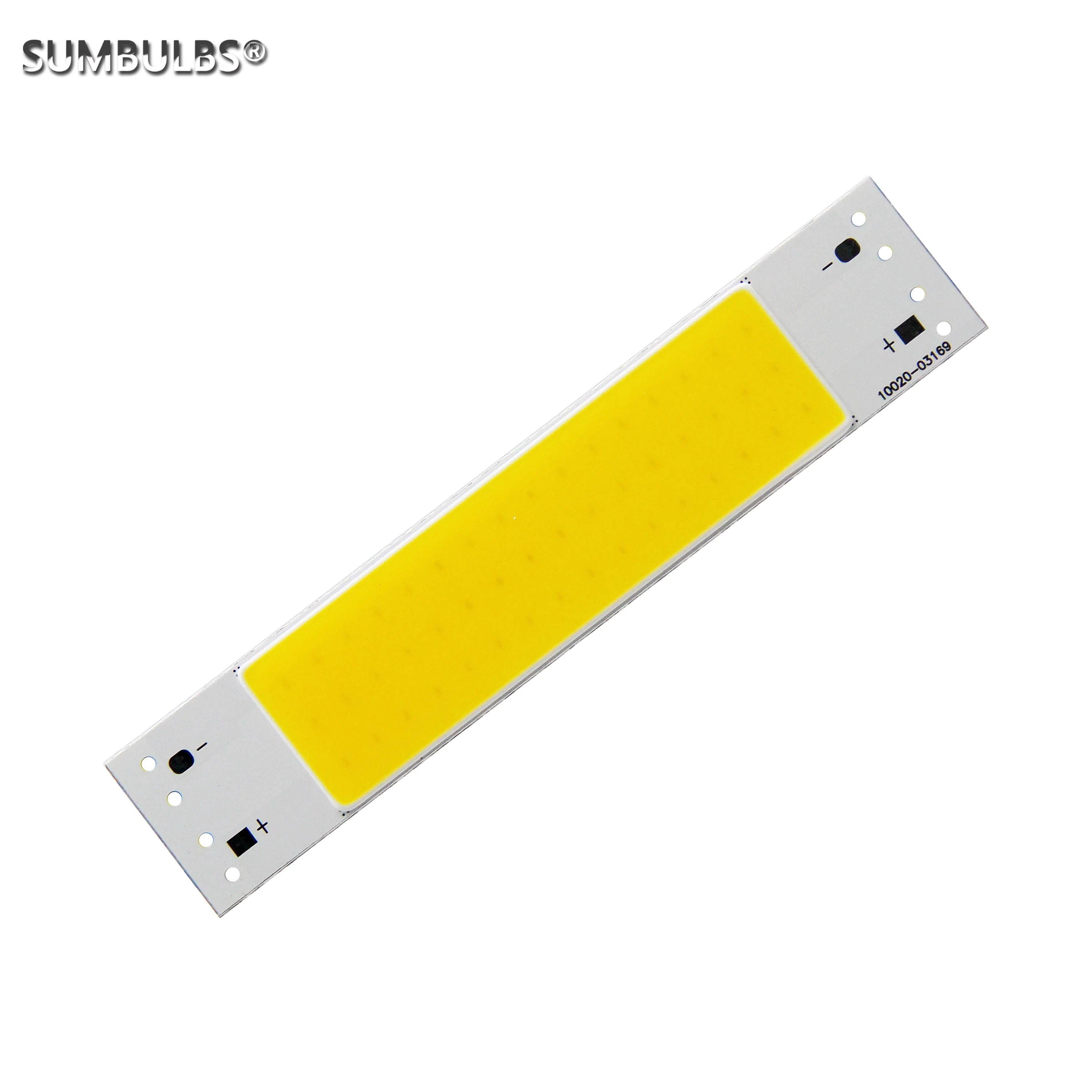 SUMBULBS DC 9V COB Modules Hard Strip Bar LED Bulb Light Source 10x2cm 5W for Desk Table Warm Cold White DIY Lamp