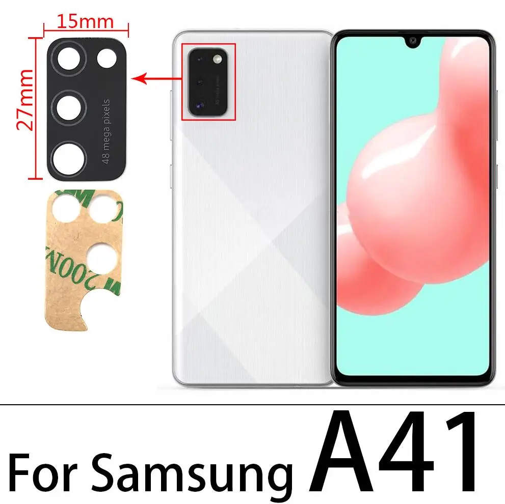 2Pcs Camera Glass Lens For Samsung A01 A11 A21 A21S A31 A41 A51 A71 A12 A31S A42 A32 A52 A72 Back Camera Lens Replacement Tools