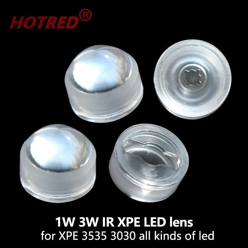 Lens XPE2XPG2 XML5050 XHP50/70 7070 1W3W5W 3030 3535 LED Lens Optical Epileds Semileds for Spot flashlight DIY 21.78mm 3 Degree