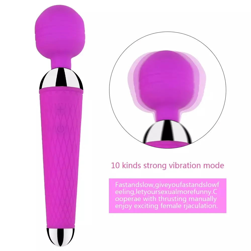 20 Speeds Powerful Vibrator AV Rod Magic-Wand Clitoris Stimulator Sex Toys for Women G Spot Massager Adult Female Erotic Product