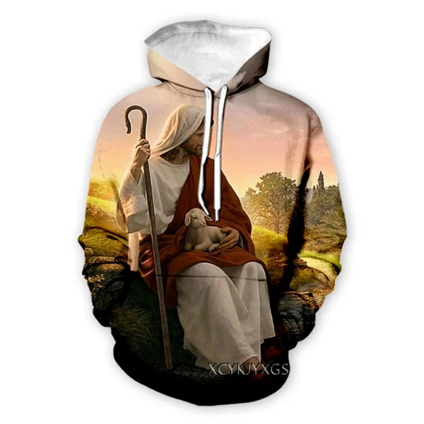 

New God Religion Christ Jesus 3D Print Causal Clothing Fashion Men Women Tracksuits Crewneck Hoodies Plus size S-7XL harajuku