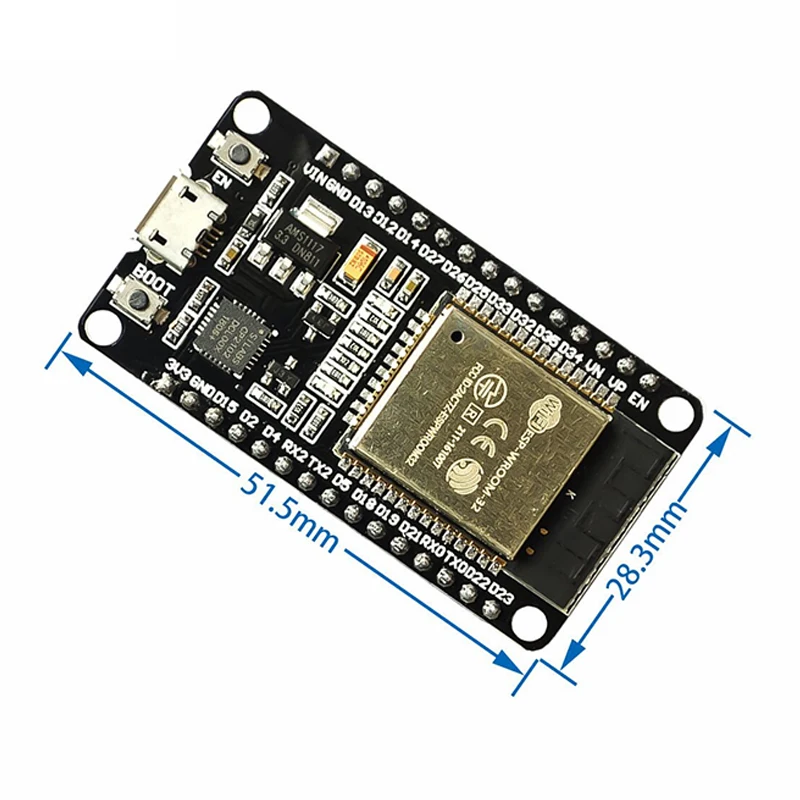 Board 2.4 GHz Dual Core WLAN WiFi And Bluetooth 2-in-1 Micro Controller ESP-32 Chip CP2102 for ESP32 for Arduino
