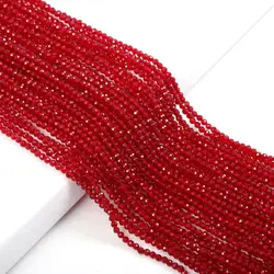 Naturstein Perlen Kleine abschnitt Perle Rot spinelle 2 mm Lose perlen für Schmuck Machen DIY Armband Halskette