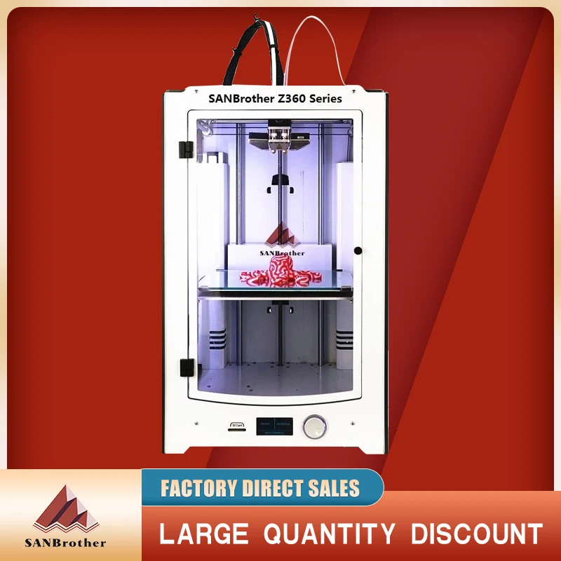 

3D Printer 2018 Newest SANJIUPrinter Z360 Dual Extruders 3D Printer DIY KIT More Higher Than UM2+2 Extended+ Top Quality