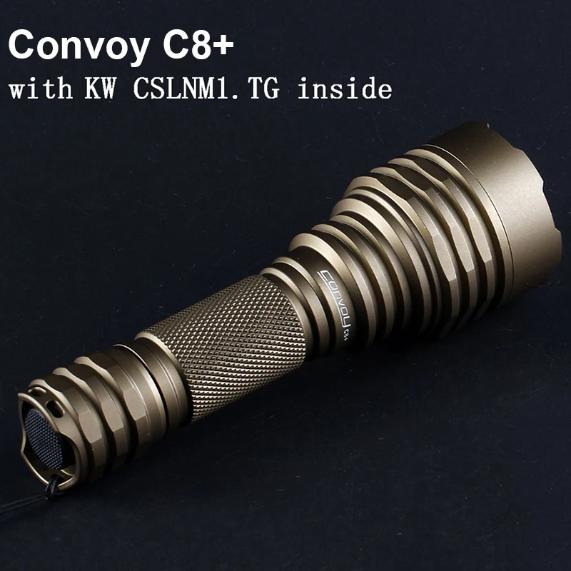 Convoy C8 Plus Led Flashlight Green, Yellow, Blue, White, Red Light Portable Lighting Torch Linterna Hunting Camping 18650 Lamp