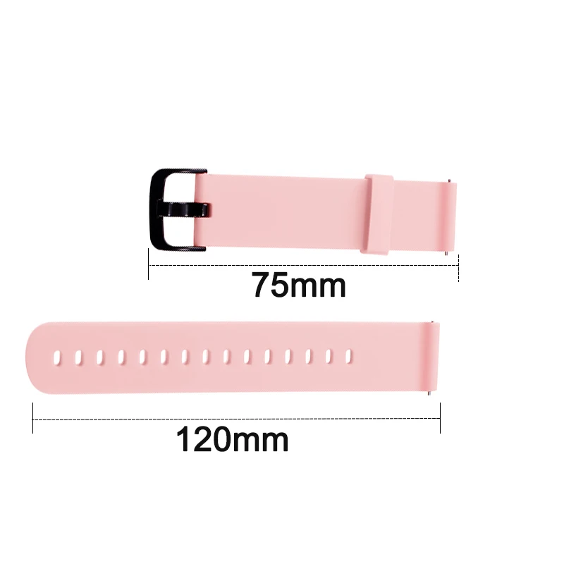 20mm Sport Silicone Strap for Huami GTR 42mm, GTS4,GTS3,GTS2 2e /GTS 2mini Smart Replacement Wristband Bracelet for Amazfit Bip