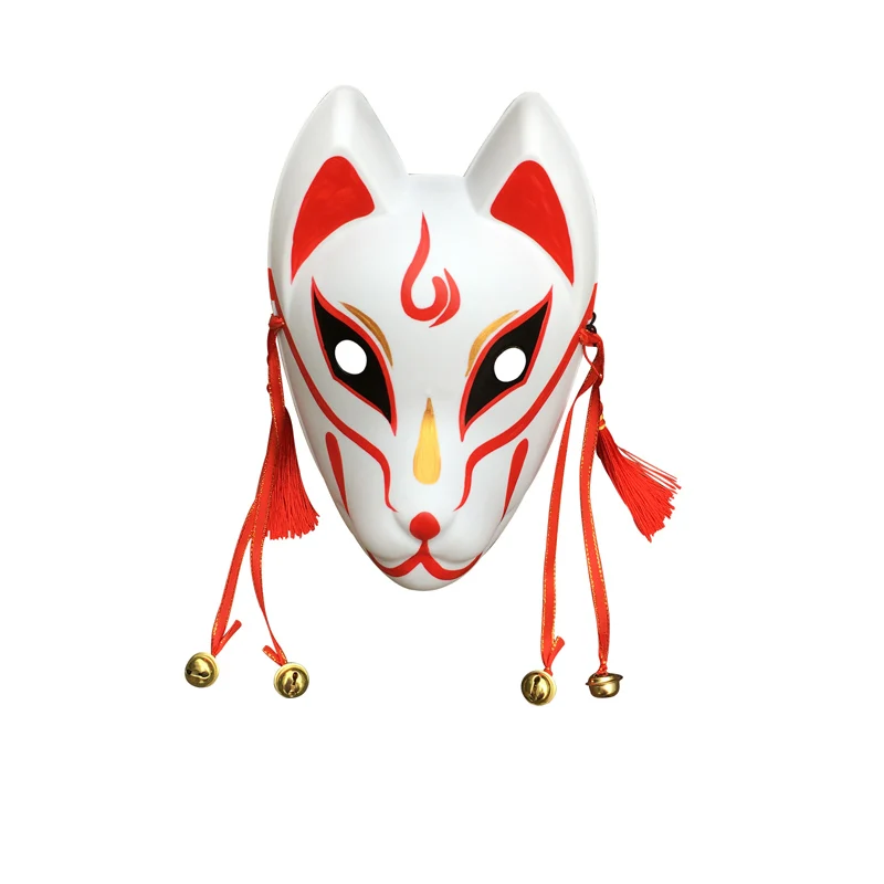 Kitsune Masken für Weihnachten Kostüm Cosplay, Japanischen Anime Anbu Ninja Volle Gesicht Abdeckung für Maskerade Ball Party Studenten