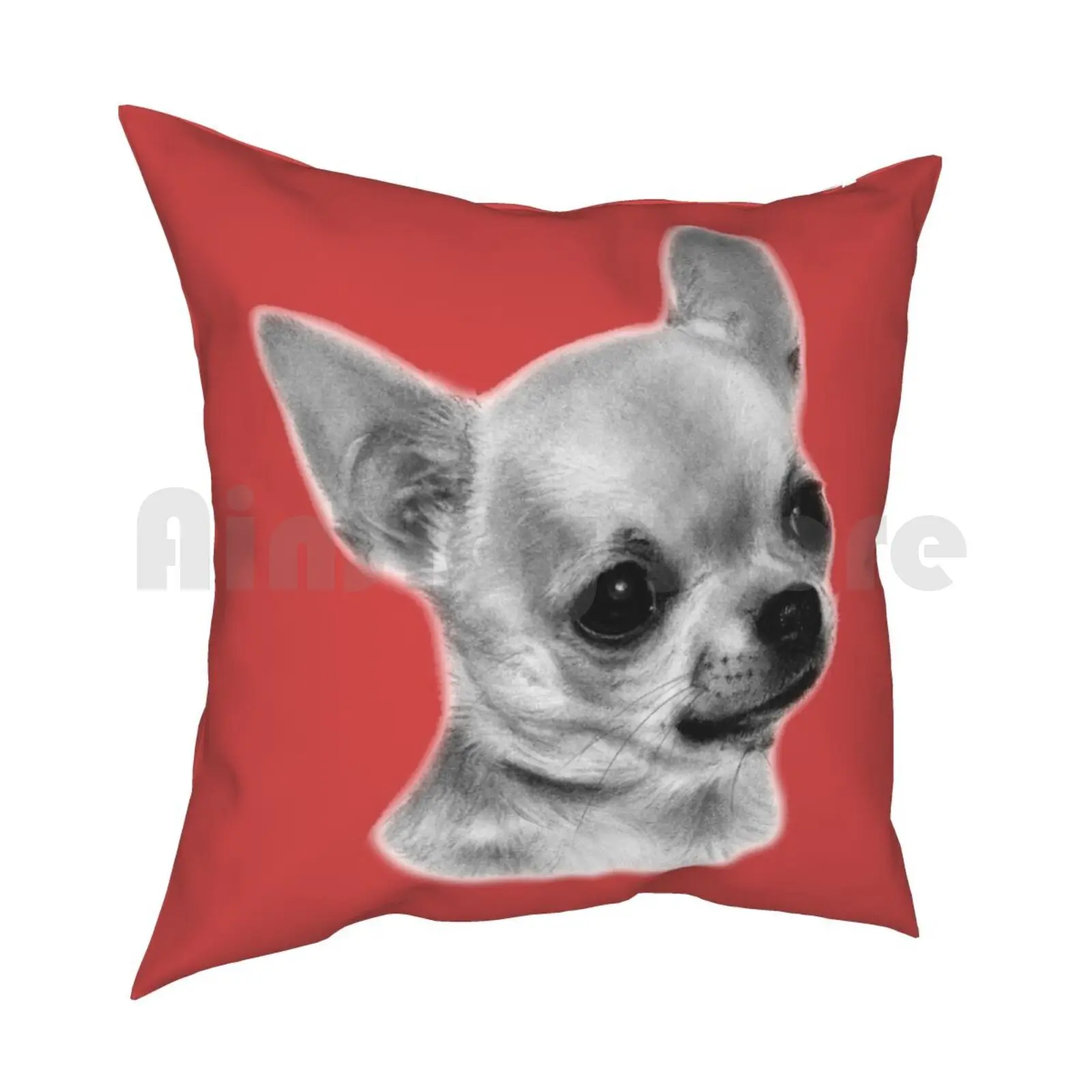 Chihuahua Pillow Case Printed Home Soft Throw Pillow Chihuahua Chihuahuas Dog Dogs Pet Pets Dog In Art Chihuahua