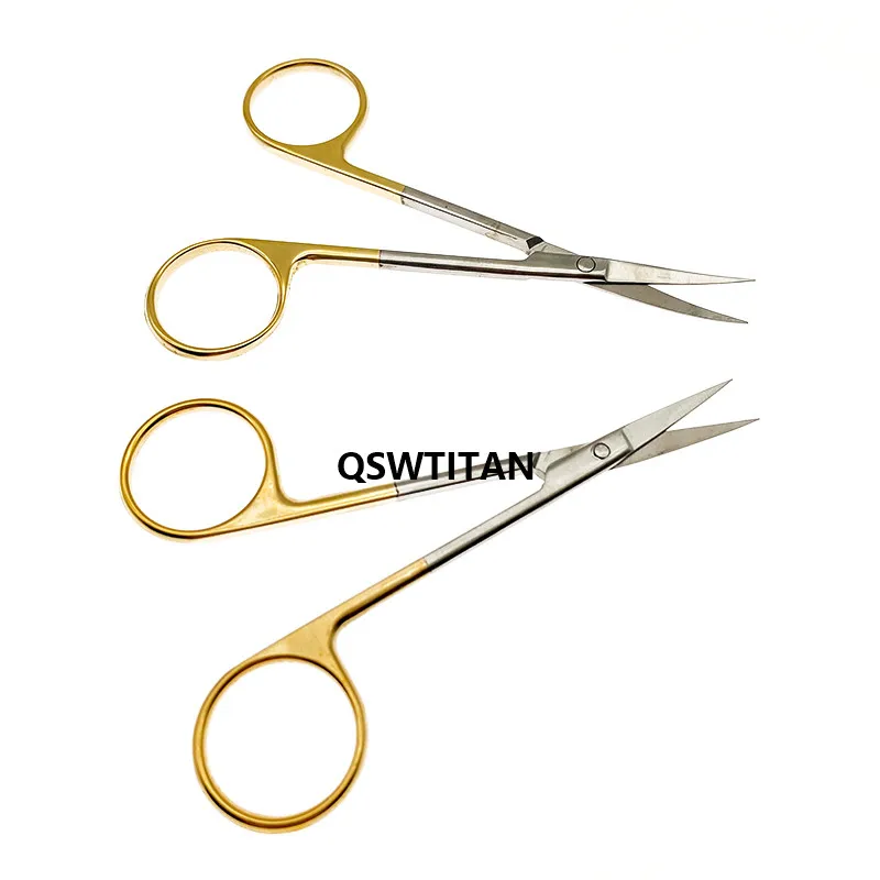 Plastic surgery scissors Dental Ophthalmic surgery scissors Stainless steel cosmetic plastic surgery double eyelid