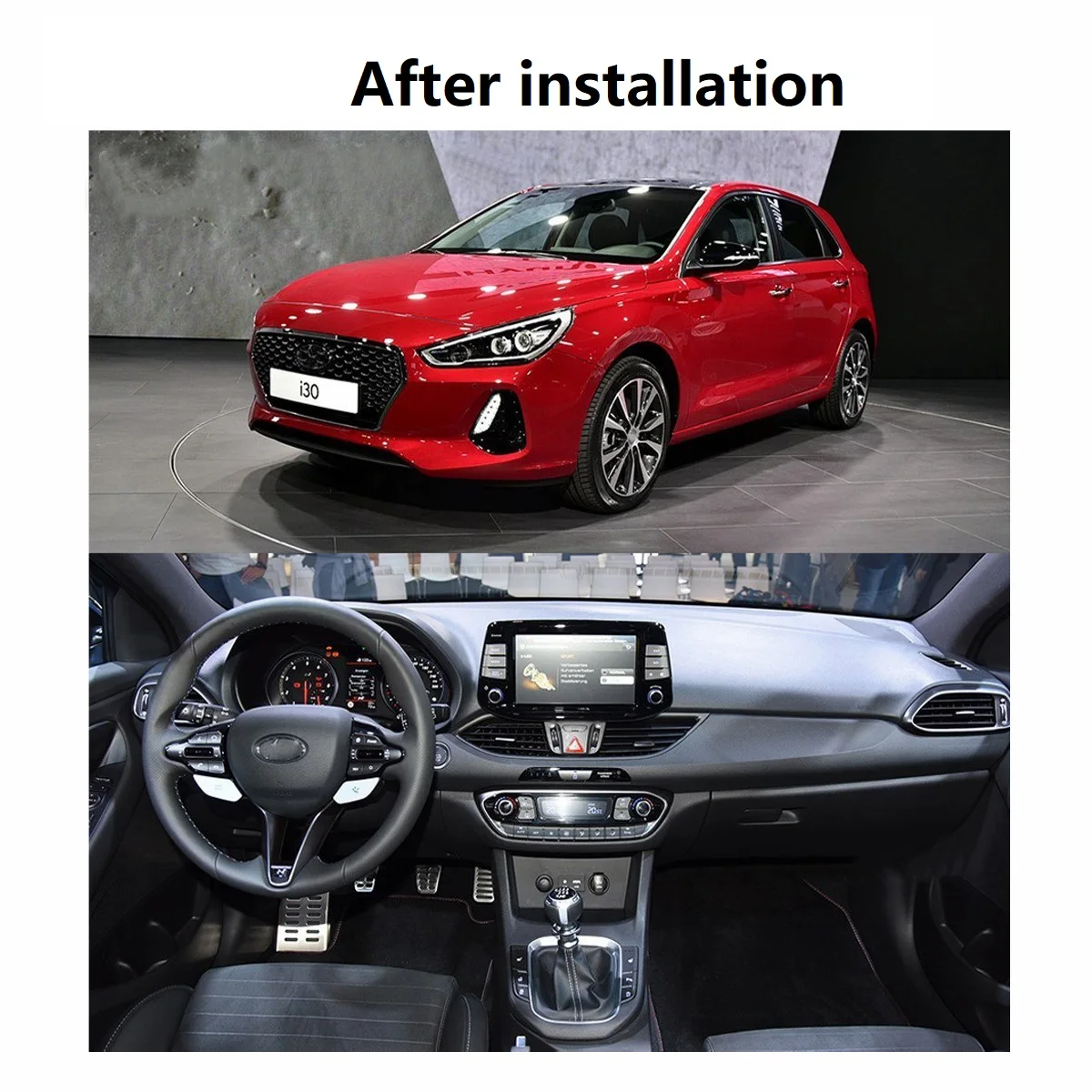 Android 10.0 4+64G For Hyundai I30 Elantra GT 2017-2018 IPS Carplay Tape Recoder Multimedia Player Navi GPS Auto Radio Head Unit