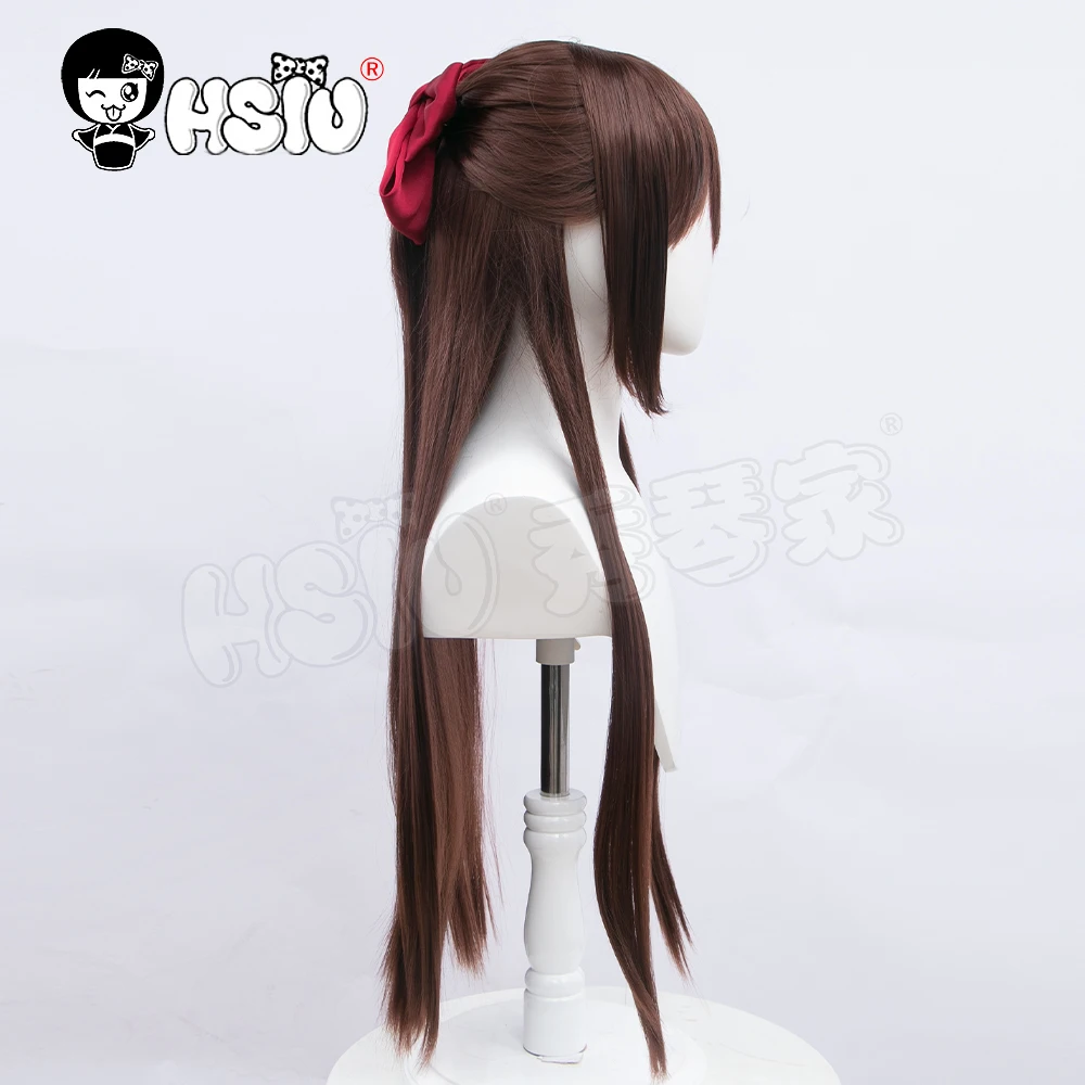 Osaka Shizuku Wig LoveLive PDP Perfect Dream Project cosplay HSIU Brand Dark brown long hair+Free hair accessories+Free wig cap