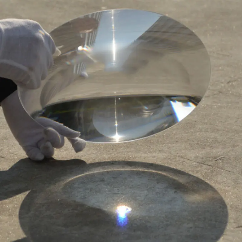 360mm Large Optical Plastic Solar Fresnel Lens PMMA 450 ~ 900mm Long Focal Length Solar Energy Concentrator Cooker Big Face Lens