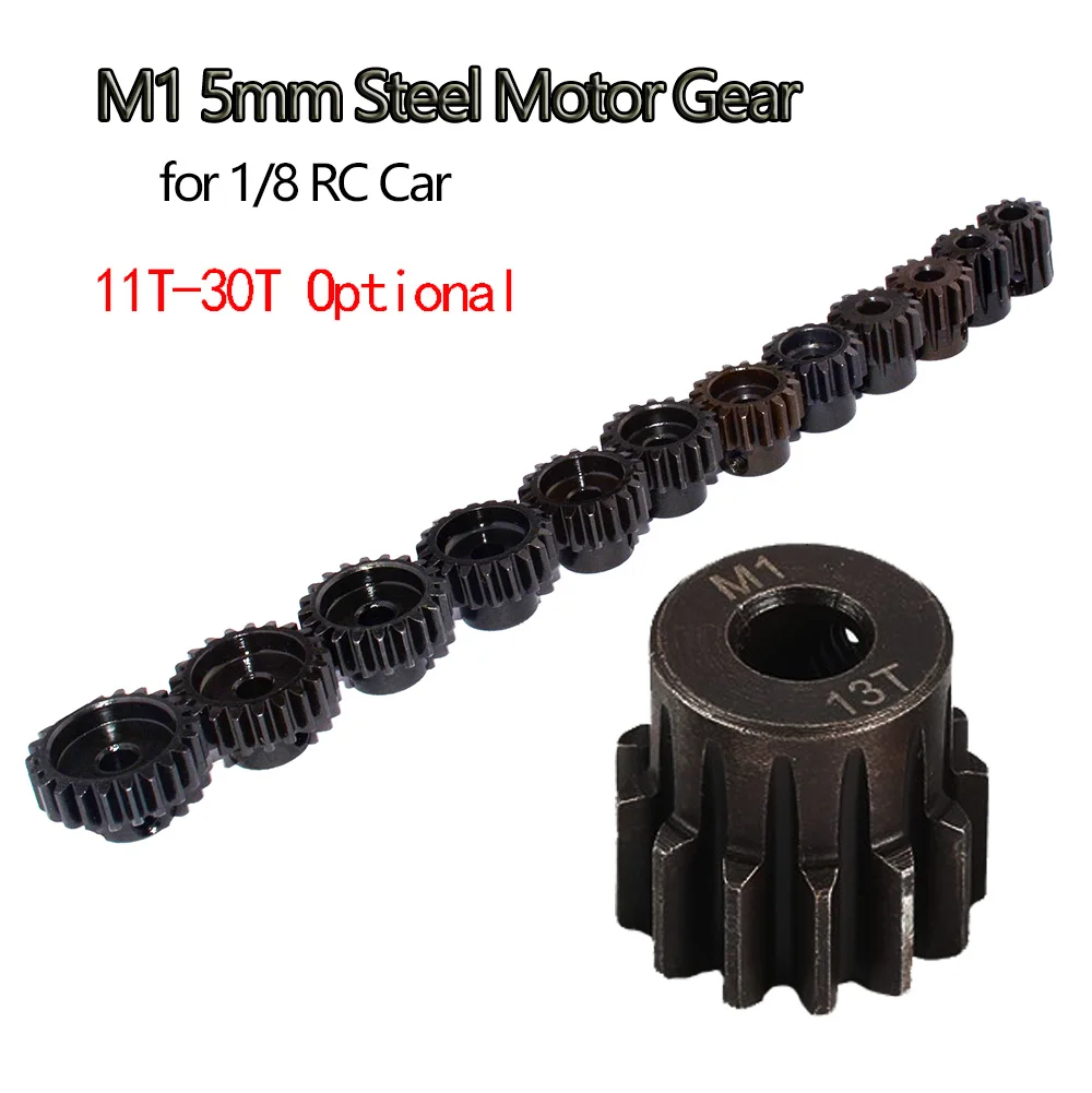 Zahnrad m1 5mm 11t 12t 13t 14t 15t 16t 17t 18t 19t 20t 21t 22t 23t 24t 25t 26t 27t 28t 29t 30t Ritzel motor für 1/8 rc Auto