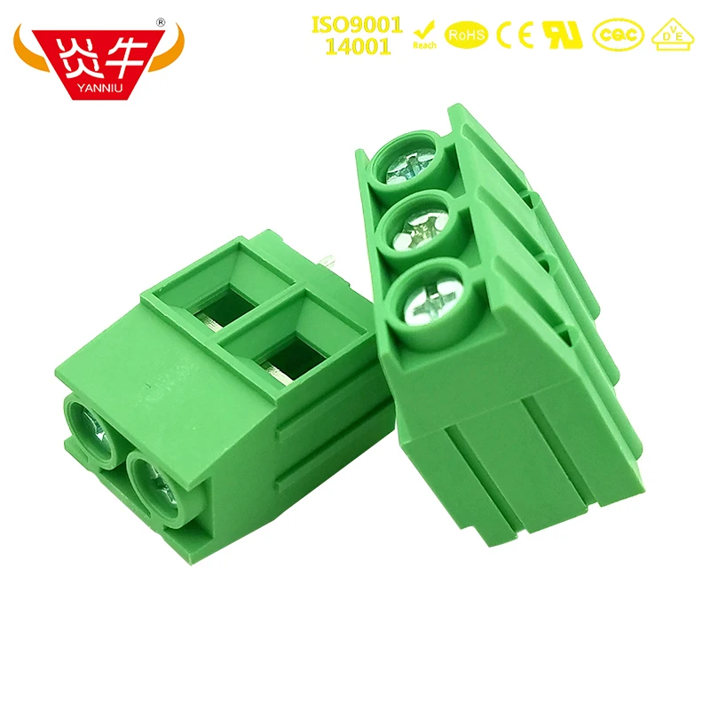 10Pcs KF136T 10.16 2P 3P PCB CONNECTOR  SCREW TERMINAL BLOCKS DG136T 10.16mm 2PIN 3PIN MKDSP 10HV 1929517 PHOENIX CONTACT