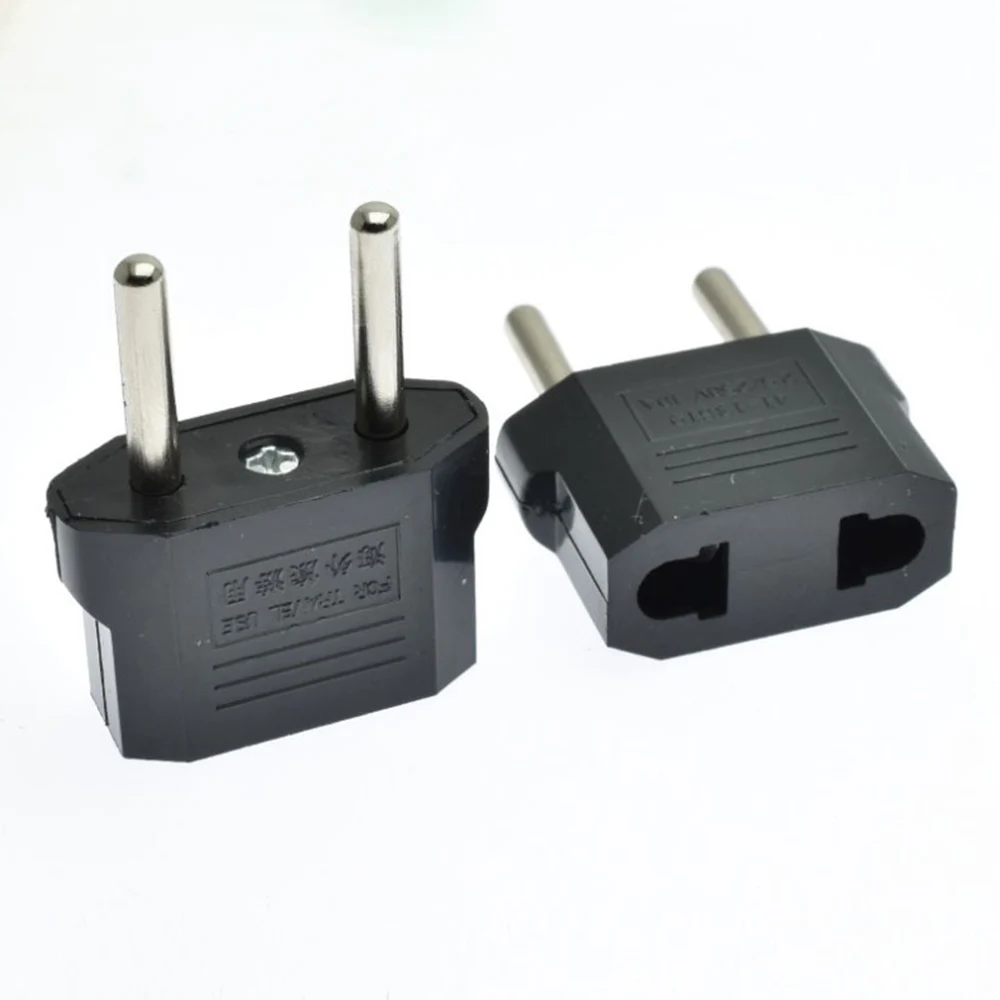 10 Stks/partij 2 Ronde 10 Een Ons Eu Plug Converter Travel Electrical Power Adapter Socket