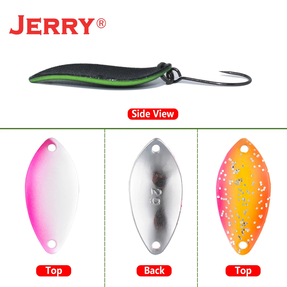 Jerry Taurus Señuelos para trucha: cucharas metal y wobbler latón - imagen 5