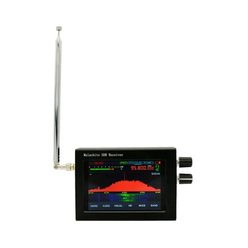 1.10D DSP1 50Khz-200MHz 2GHz SDR Radio Malahiteam DSP SDR Receiver + 3.5" touch LCD + Battery + Speaker + Case