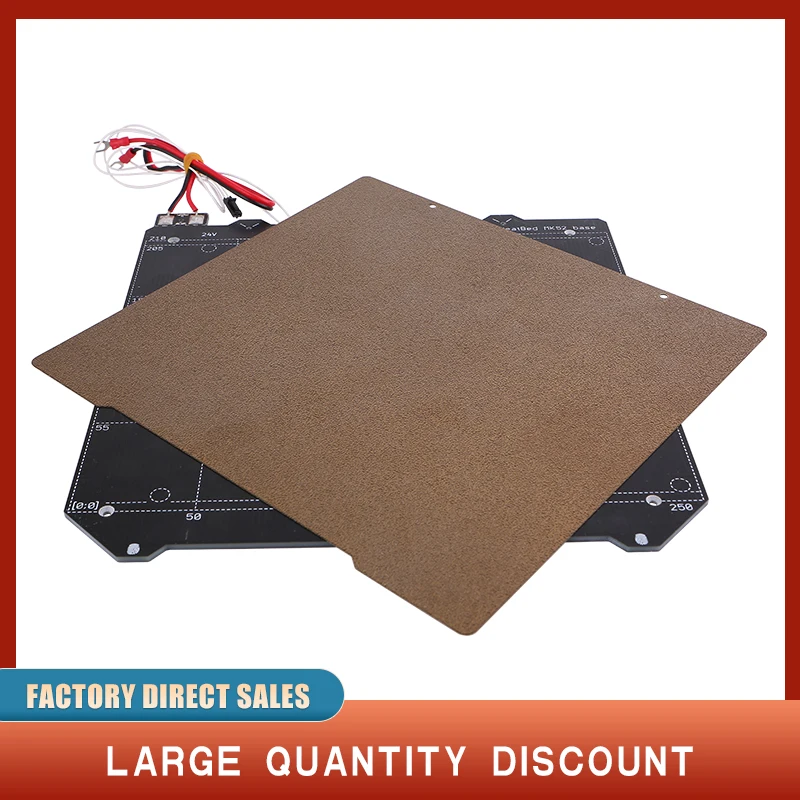 

I3 MK3/MK3S Magnetic Heated Bed MK52 24V Heatbed Kit With Spring Steel Sheet PEI Film For 3D Printer Prusa i3 Platform