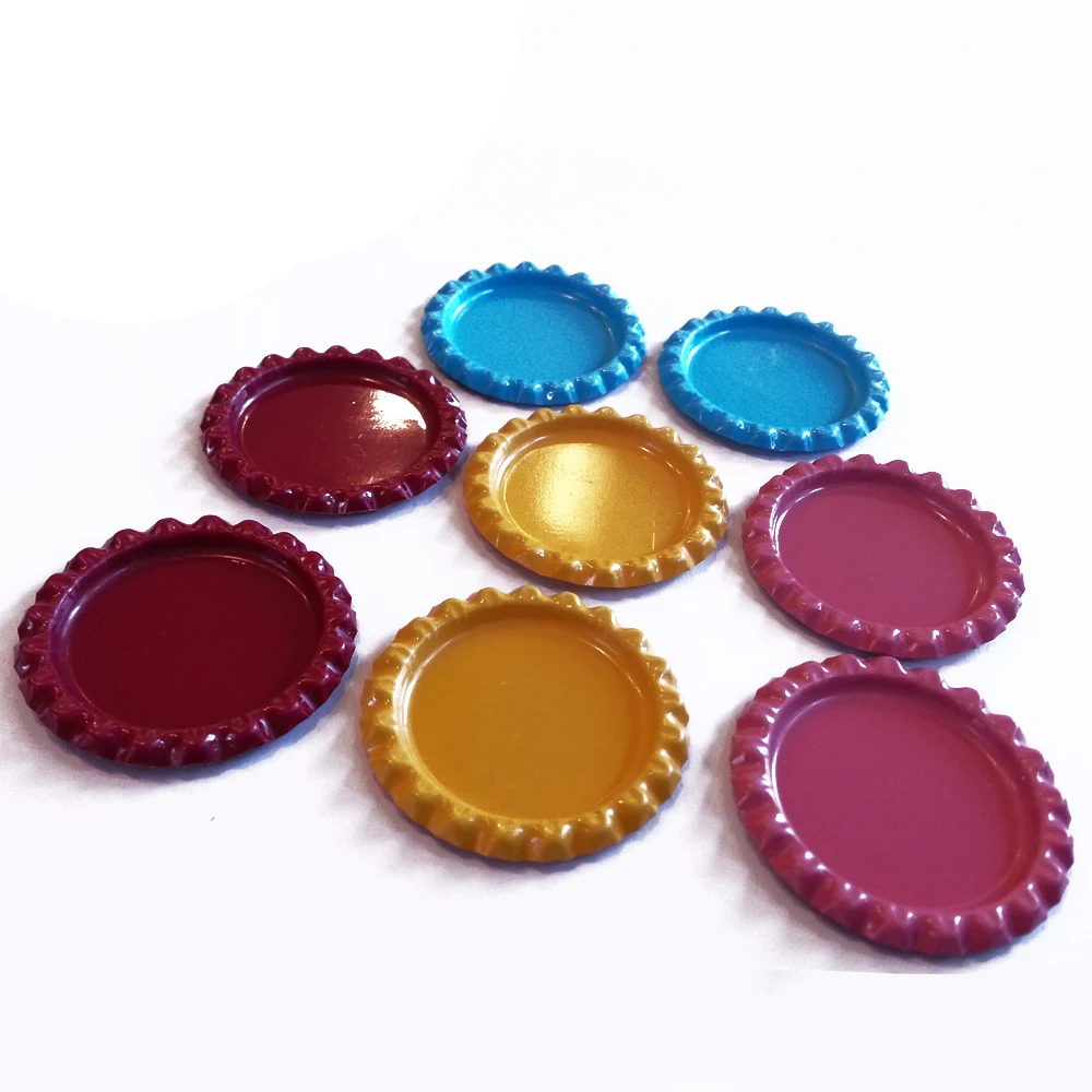 20 pcs/pack Color beer bottle cap For DIY craft Cabochon base Creative decoration Handmade jewelry Finding