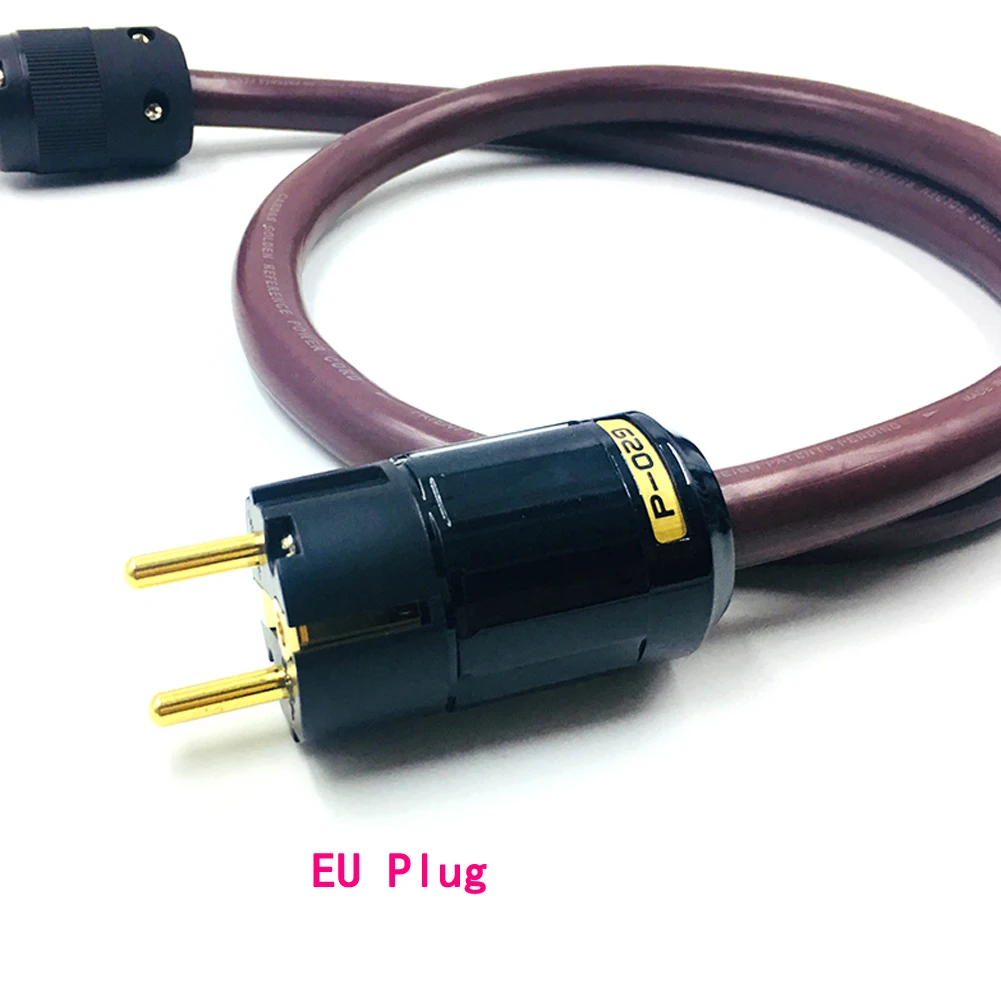 Haldane HIFI Gold-plated US/EU AC Power Cord Cable with firgure 8 C7 IEC Connector Power Cable for AMP/CD Amplifier Player