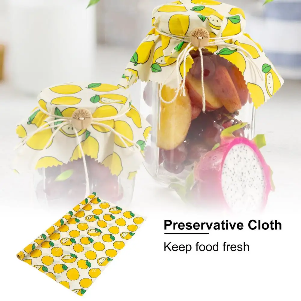 Bee Wax Cloth Fresh-Keeping Paper Food-Grade Sealing Package Rolls Reusable Cloth Fruit Storage Food Wraps