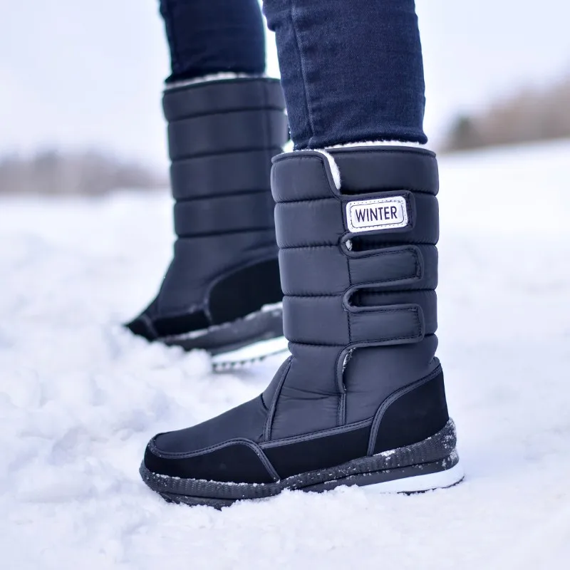 thickened-high-tube-snow-boots-plus-velvet-to-keep-warm-men's-cotton-shoes-medium-tube-large-size-winter-boots-non-slip-russia
