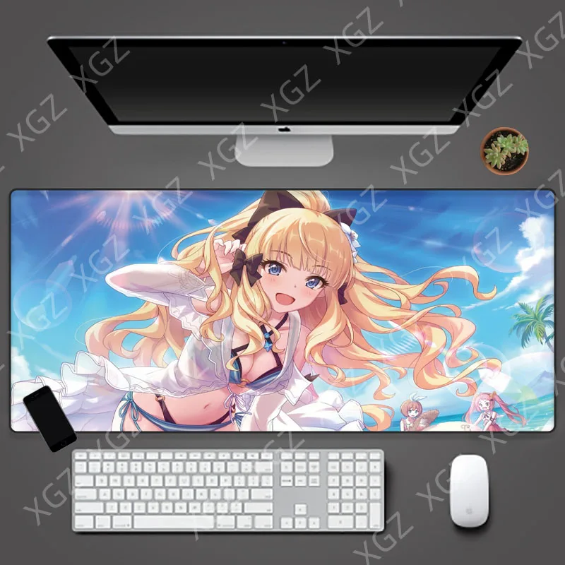 

YuzuoanXL Cool Anime Game Mouse Pad Notebook Pad Washable Keyboard Pad Large Size Mouse Pad Otaku Washable Gadget Gift