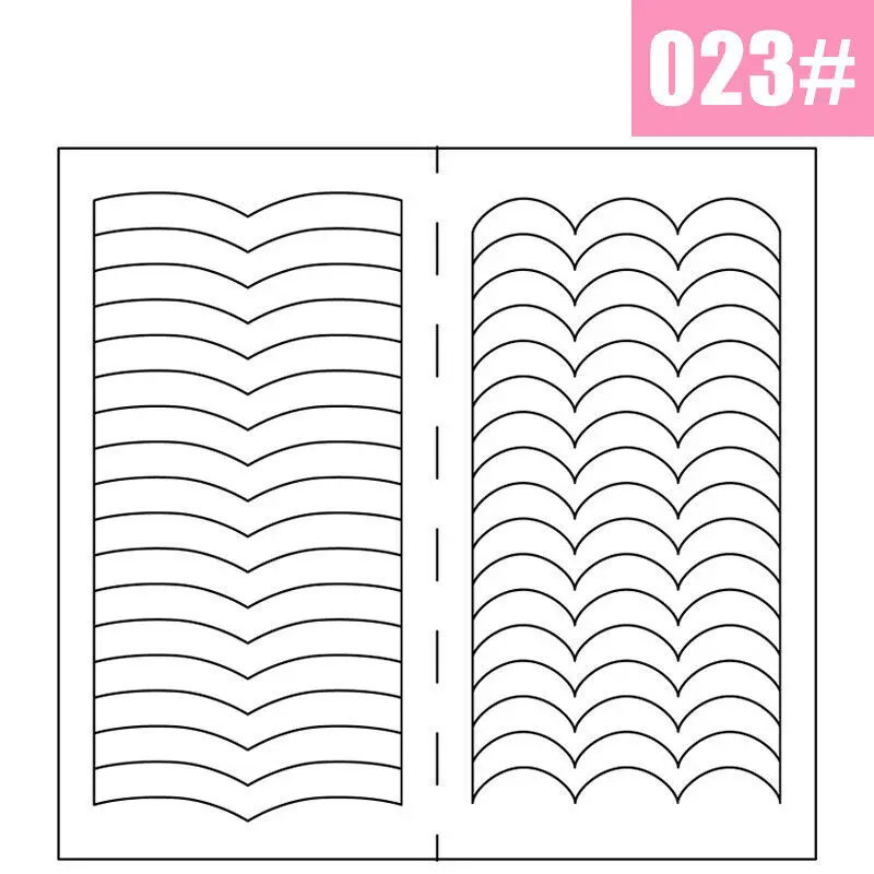 2 Stück French Maniküre Nail Wraps Aufkleber, Nail Art Form Fringe Tip Guides für DIY Nageldekoration – Detail 9