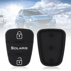 3 Buttons Rubber Pad Insert Replacement Fit for Hyundai Solaris Accent Fit for Tucson Fit for Kia Rio Flip Remote Car Key